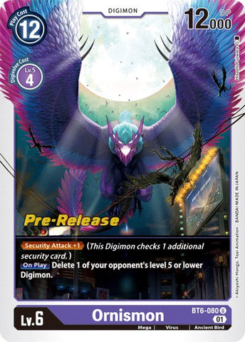 Ornismon [BT6-080] [Double Diamond Pre-Release Cards]