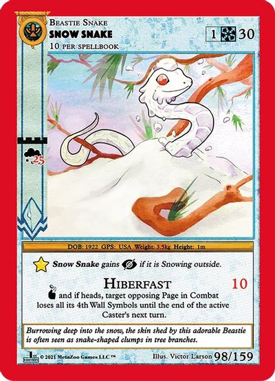 Snow Snake [Cryptid Nation: First Edition]