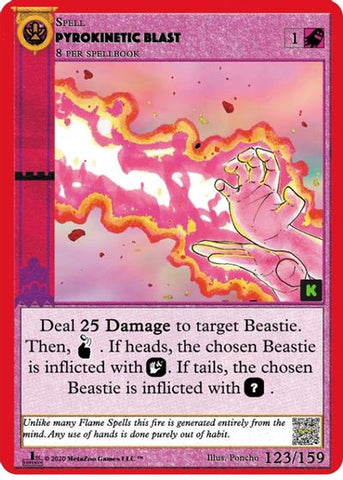 Pyrokinetic Blast [Cryptid Nation: Kickstarter Edition]