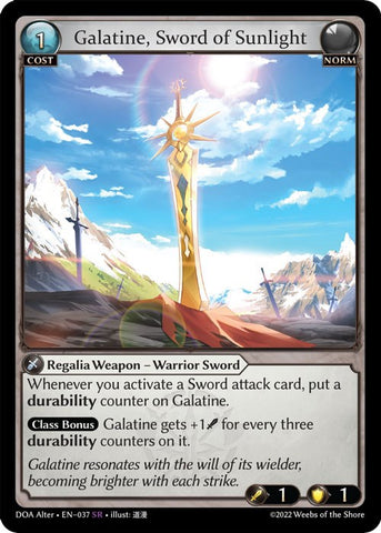 Galatine, Sword of Sunlight (037) [Dawn of Ashes: Alter Edition]