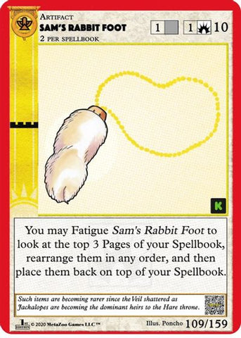 Sam's Rabbit Foot [Cryptid Nation: First Edition]