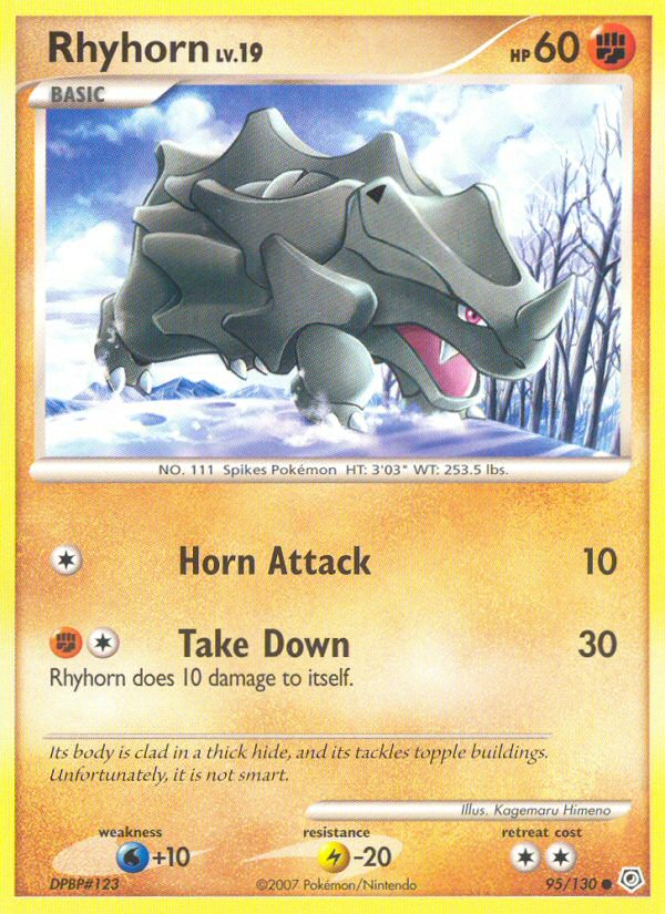 Rhyhorn (95/130) [Diamond & Pearl: Base Set]