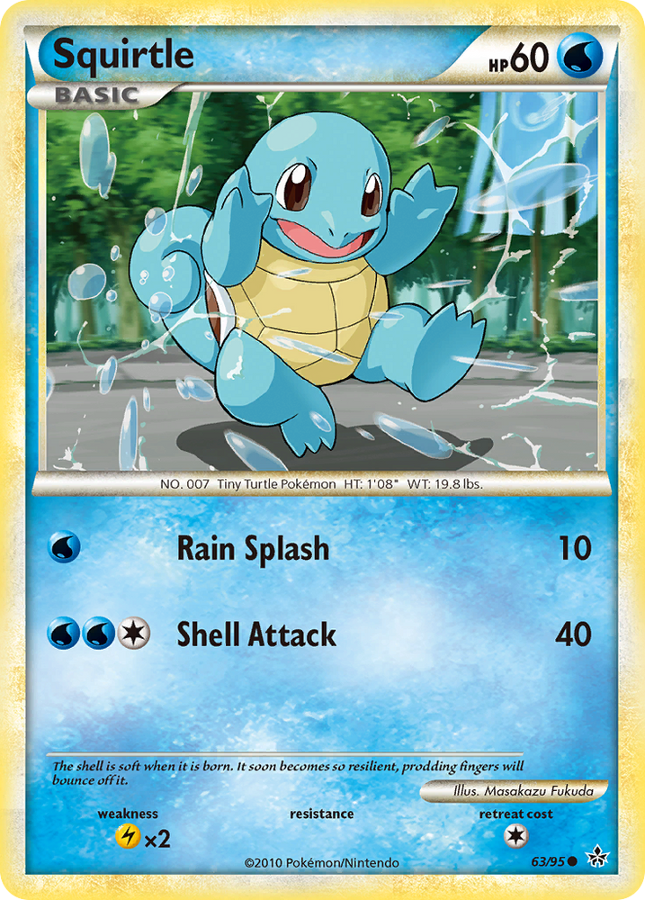 Squirtle (63/95) [HeartGold & SoulSilver: Unleashed]