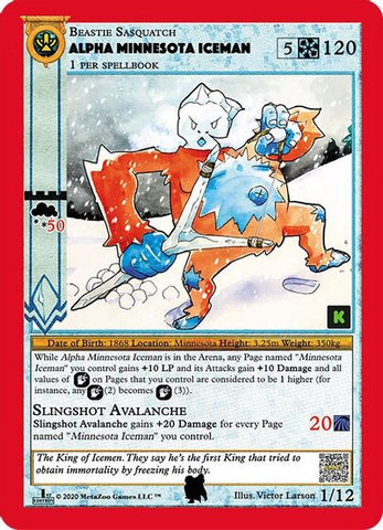 Alpha Minnesota Iceman (Kickstarter Edition) [Alpha Iceman Starter Deck]