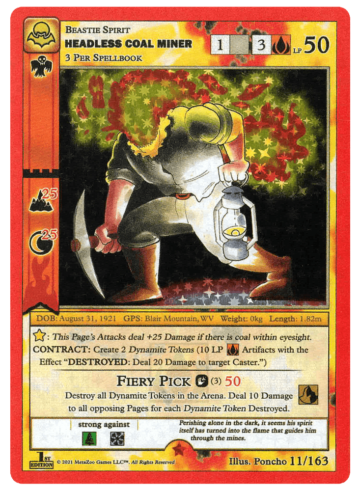 Headless Coal Miner [Cryptid Nation: Nightfall First Edition]