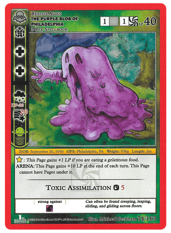 The Purple Blob Of Philadelphia [Cryptid Nation: Nightfall First Edition]