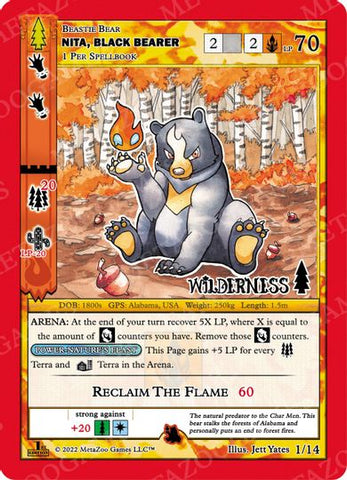 Nita, Black Bearer [Cryptid Nation: Wilderness First Edition Theme Deck]
