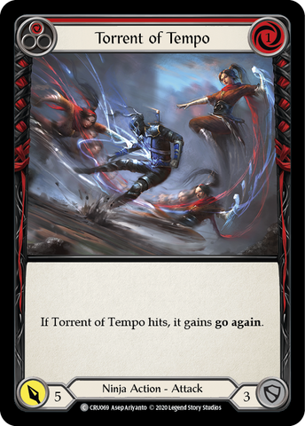 Torrent of Tempo (Red) [CRU069] (Crucible of War)  1st Edition Normal