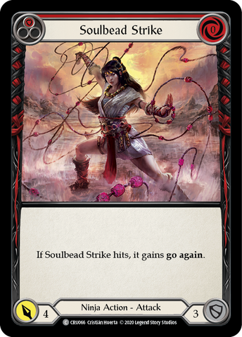 Soulbead Strike (Red) [CRU066] (Crucible of War)  1st Edition Rainbow Foil