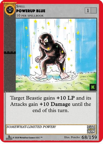 Powerup Blue [Cryptid Nation: Kickstarter Edition]