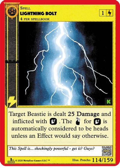 Lightning Bolt [Cryptid Nation: Kickstarter Edition]