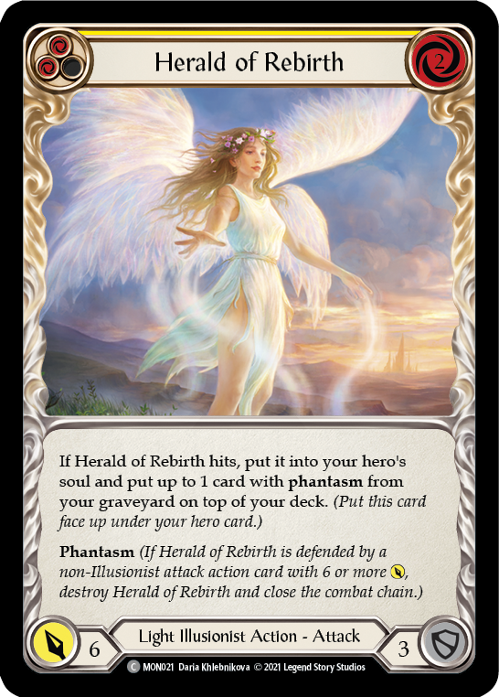 Herald of Rebirth (Yellow) [MON021] (Monarch)  1st Edition Normal