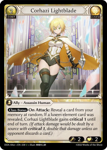 Corhazi Lightblade (258) [Dawn of Ashes: Alter Edition]