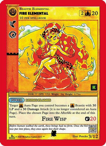 Fire Elemental (Kickstarter Edition) [Salamander Queen Starter Deck]