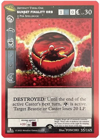 Sunset Finality Orb [Cryptid Nation: UFO First Edition]