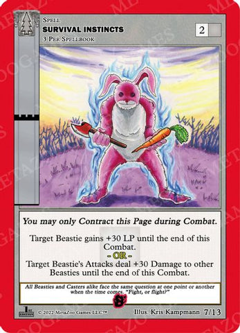 Survival Insitincts (Dark) [Cryptid Nation: Wilderness First Edition Release Event Deck]