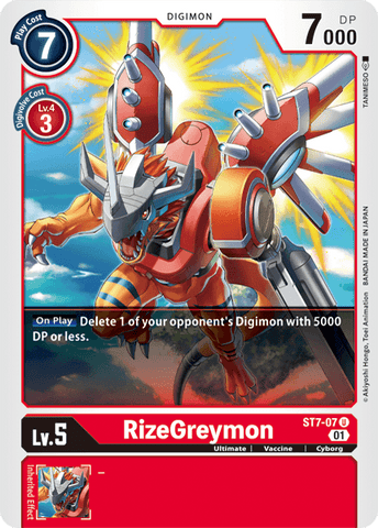 RizeGreymon [ST7-07] [Starter Deck: Gallantmon]