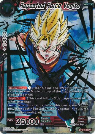 Repeated Force Vegito (SPR) (BT2-012) [Union Force]