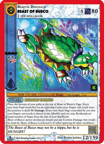 Beast Of Busco [Cryptid Nation: Kickstarter Edition]