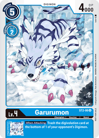 Garurumon [ST2-06] (Alternate Art) [Starter Deck: Cocytus Blue]