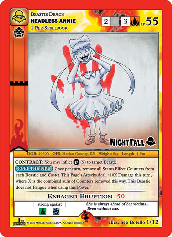 Headless Annie (Headless Annie) [Cryptid Nation: Nightfall First Edition Release Event Deck]
