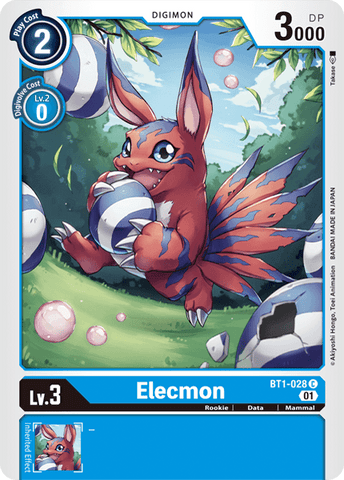 Elecmon [BT1-028] (Alternative Art) [Starter Deck: Ulforce Veedramon]